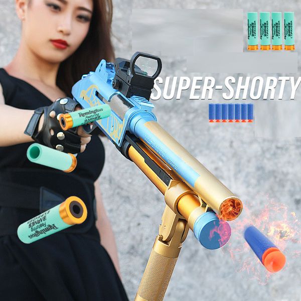 Tüfek Airsoft Oyuncak Silah Yetişkin Tabanca Yumuşak Bullet Dart Pnömatik Manuel Çekim Tabancası Blaster Silah Erkek Doğum Günü Hediyeleri CS GO