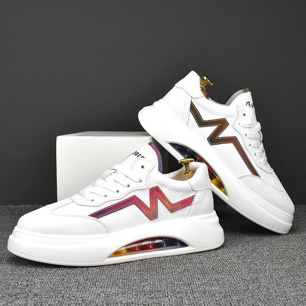 

fashion men comfort breathable anti-odor little white shoes spring autumn fit light male casual skateboard lace-up business wedding walking, Black