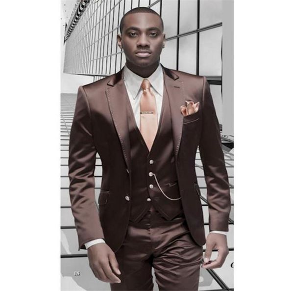 

men's suits & blazers suit lapel buttons slim fit grooms tuxedos (jacket + pants vest )2021 fashion banquet for men, White;black