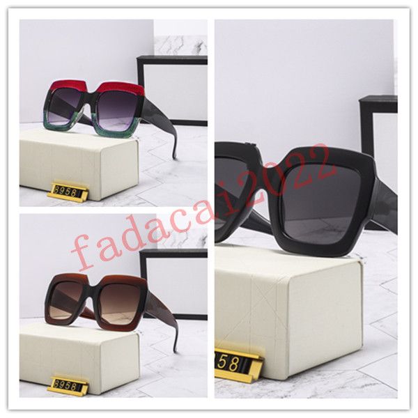 

2021 designer square sunglasses men women vintage shades driving polarized male sun glasses fashion metal plank eyewear with box, White;black