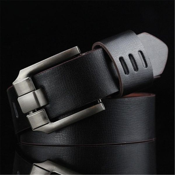 

belts fashion beit maie leather men strap genuine luxury pin buckie beits for cummerbunds ceinture homme, Black;brown