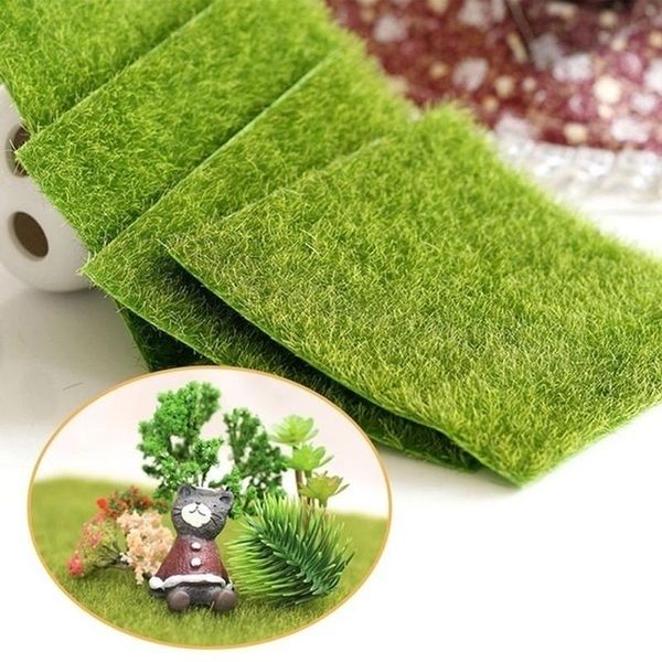 

15/30cm grass mat green artificial lawns turf carpets fake sod garden moss for home floor wedding decoration carpet decorative flowers & wre