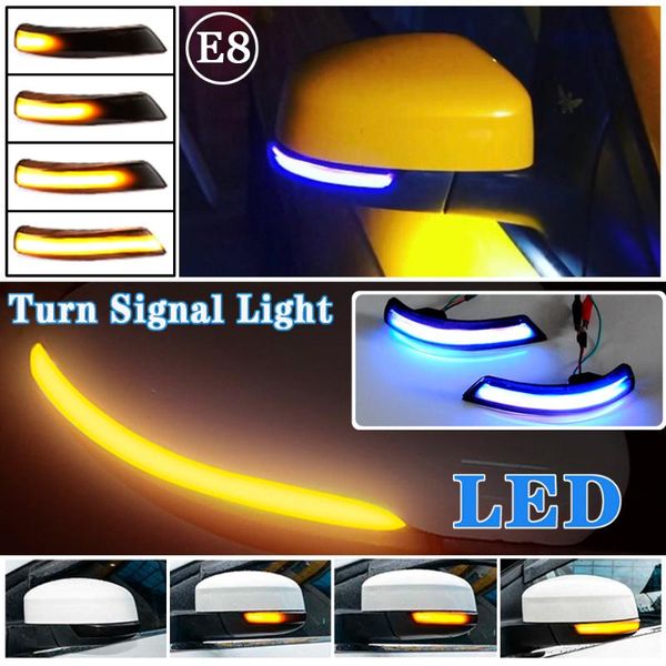 

2pcs flowing turn signal light led side wing rearview mirror dynamic indicator blinker for focus 2 3 mondeo 4 eu emergency li ligh lights