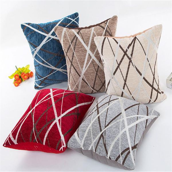 

cushion/decorative pillow chenille ray stripe cushion
