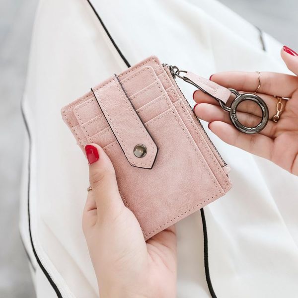 

multi-function small card bag female simple korean cute personality mini multi-card ultra-thin coin purse porte monnaie femme wallets, Red;black