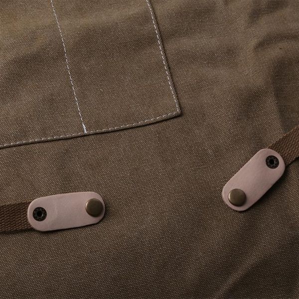 

chef apron cotton canvas cross back adjustable with cooking baking h05e aprons