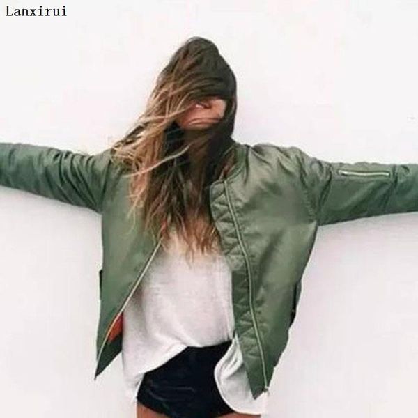 

fashion women jacket chaquetas mujer womens army flying bomber with zipper decpration coat women's jackets, Black;brown