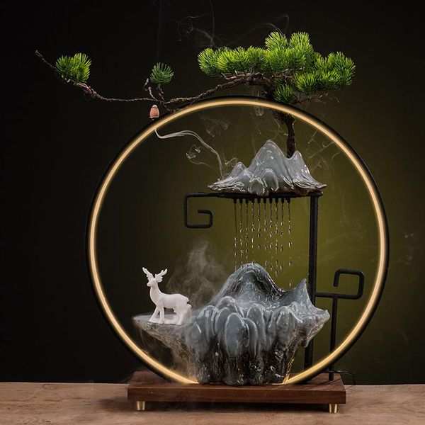 

fragrance lamps mountain incense burner modern large backflow ceramic smoke fountain encensoir burners bg50ib
