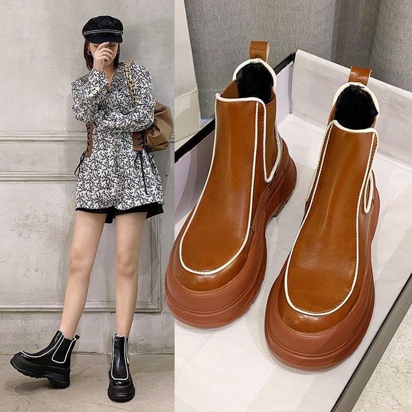 

boots 2021 winter women's shoes european and american style fashion high heel short tube round toe pure color simple, Black