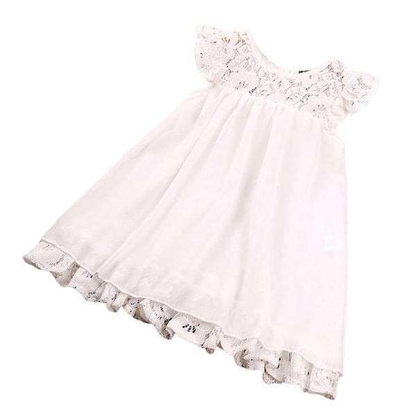 

girl's dresses toddler summer princess dress, baby dress for girl 2021 lace patchwork sleeve round neck button siamese, Red;yellow
