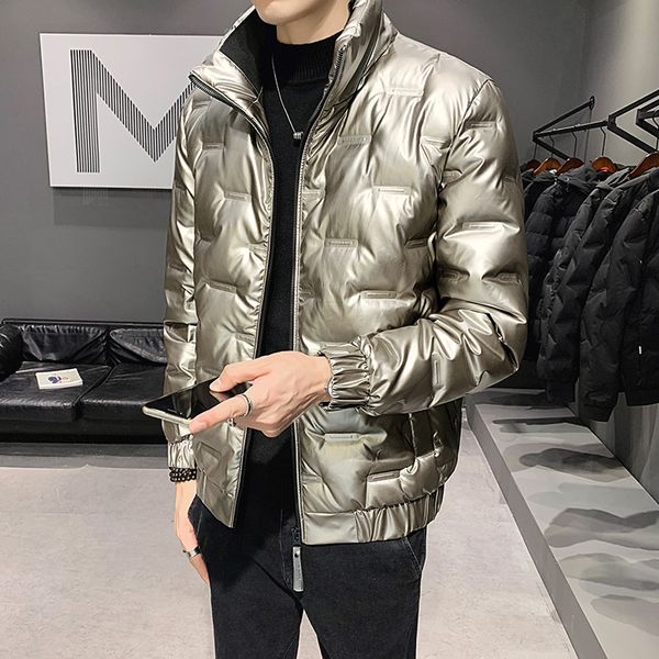 

2021 winter down jacket men's coat warm korean fashion handsome men, Black