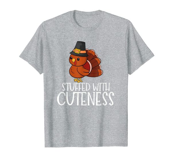 

stuffed with cuteness - cute thanksgiving turkey boy t-shirt, White;black