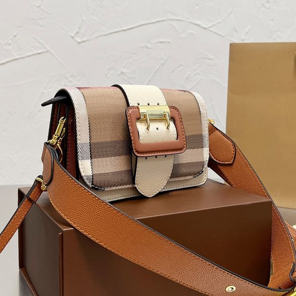 

messenger bag crossbody purse handbag tote clutch fashion patchwork tartan hardware buckle hasp quality real leather canvas women bags