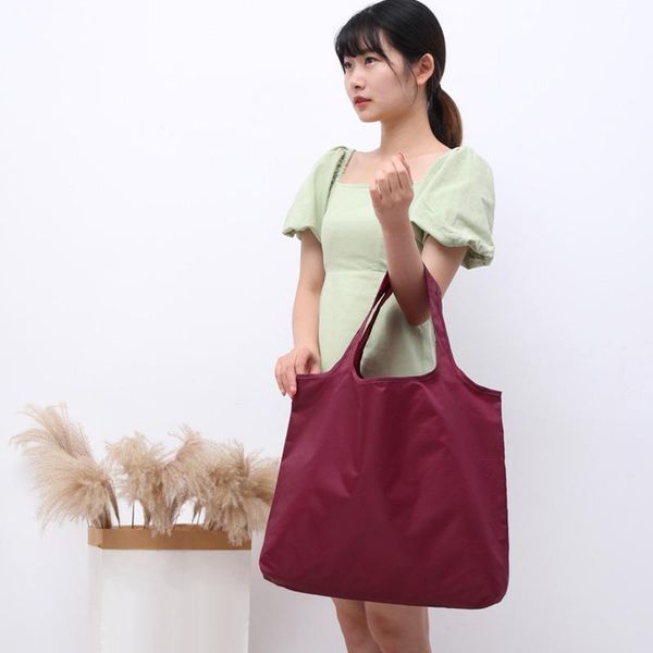

storage bags reusable large capacity shopping bag portable foldable waterproof handbag lovely shopper's women's