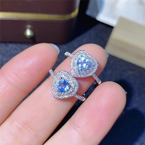 

natural z ring 925 silver women's super shiny luxury atmosphere banquet must bring jewelry cluster rings, Golden;silver