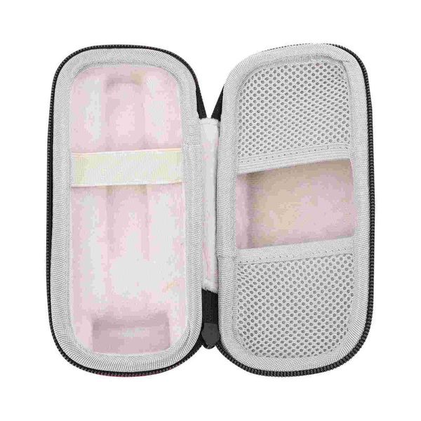 

storage bags 1pc shaver carrying case travel bag shockproof razor (black)