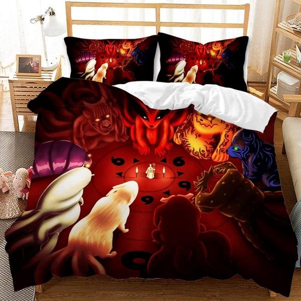 

bedding sets home textiles anime print pattern set 2-3 pieces comforter cover lightweight breathable for kids boys teens