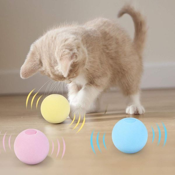 

cat toys smart toy interactive ball catnip training pet play squeak product kitten