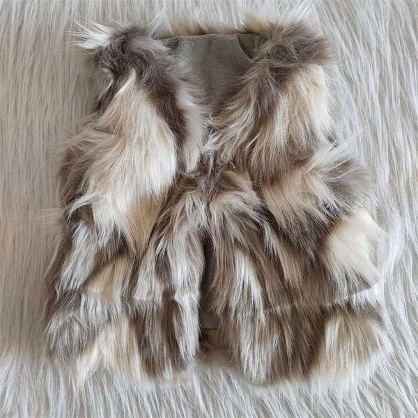 

wholesale baby girls fashionable soft coat sleeveless colorful lapel children vest clothes infant boutique cute clothing 211204, Blue;gray