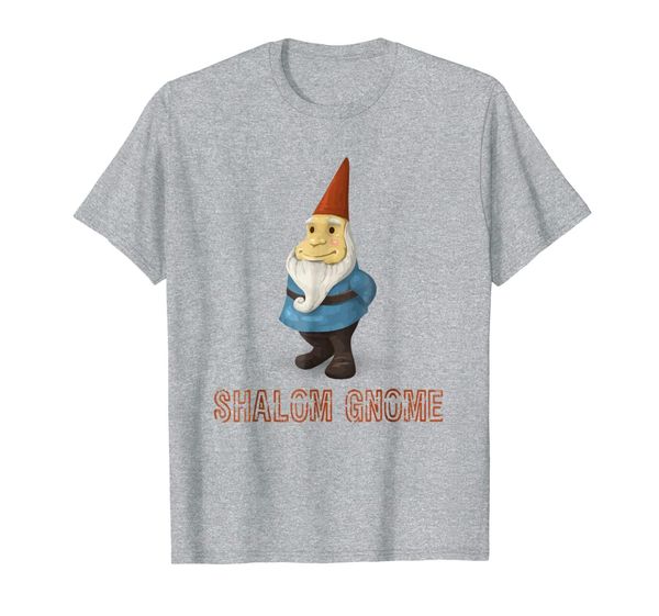 

shalom gnome t-shirt jewish gnome tee shirt, White;black