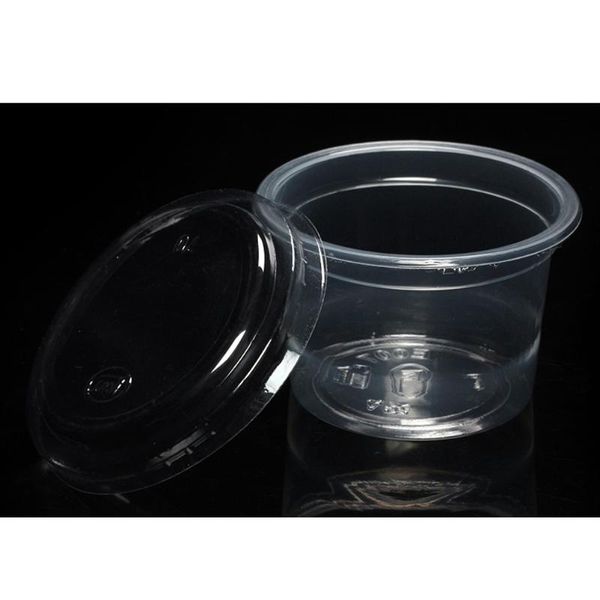 

disposable cups & straws 100pcs 2oz portion clear container with lids for jelly yogurt mousses