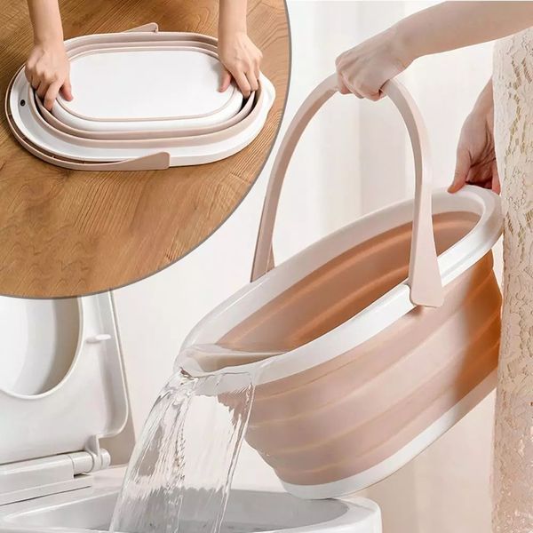 

foding bucket for washing foors mop bucket bathroom kitchen ceaning camping car wash bucket piabe siicone fodabe