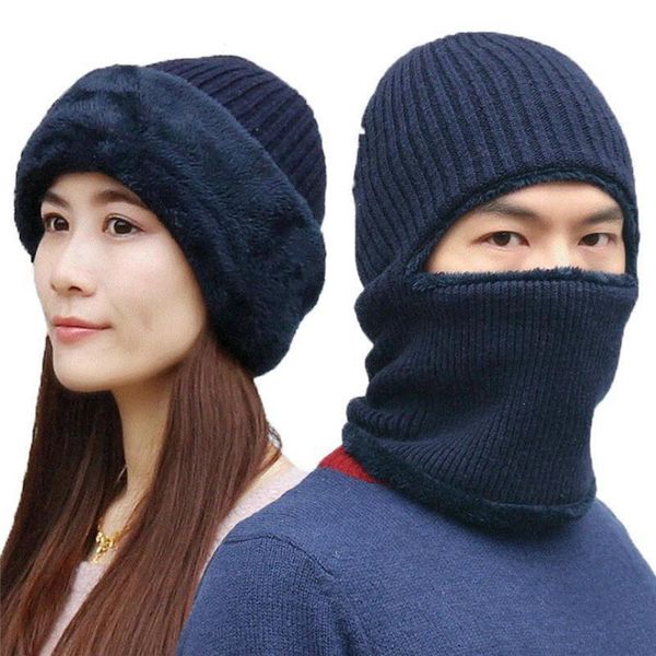 

winter warm thermal hiking caps fleece balaclava face beanies ski bike motorcycle neck warmer helmet hat outdoor hats, Black;white