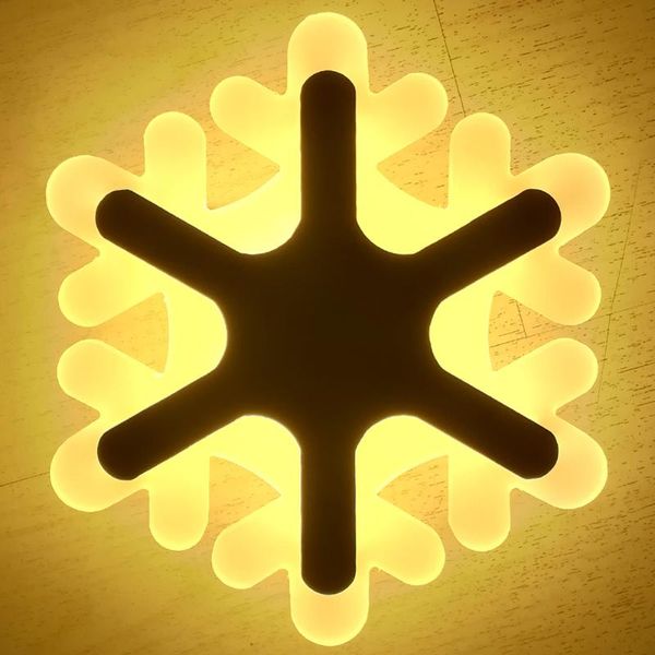 

modern snowflake cloud modeling acrylic lamp bedroom bedside led wall light creative aisle children room cafe lamps