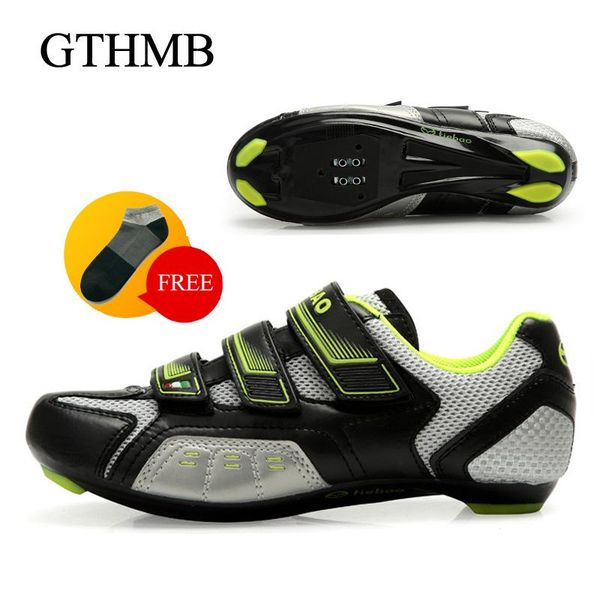 Calçados de ciclismo GTHMB ROAD MENS PROFISSIONAIS MENOS ANTI-LOCAÇÃO Anti-deslizamento Triatlo de corrida de triatlo zapatos de ciclismo Bike