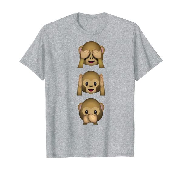 

See No Evil Hear No Evil Speak No Evil 3 Wise Monkey T-Shirt, Mainly pictures