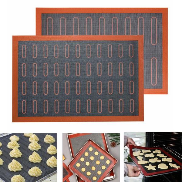 

tools & accessories heat resistant silicone pad breathable oven mesh sheet non-stick cake bread pastry mat baking kitchen gadget