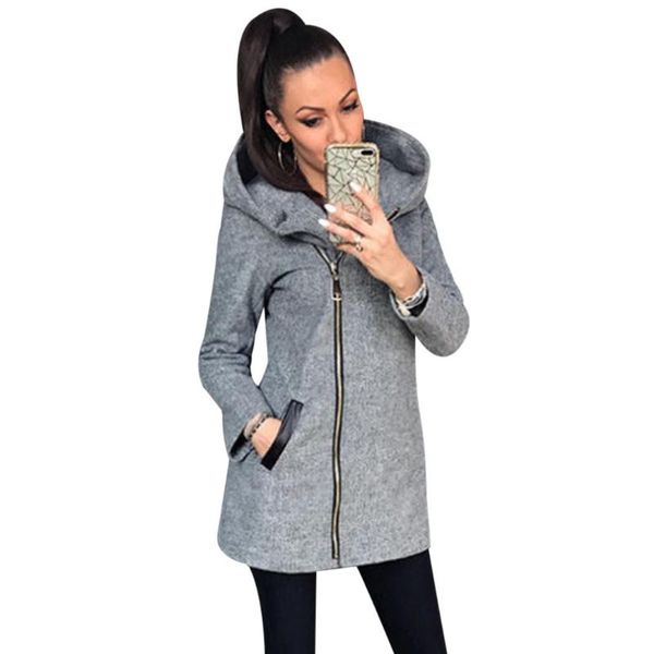 

women's jackets women thicken warm winter hooded coats zipper fashion parka overcoats ladies hoodies jacket outwear windbreaker, Black;brown