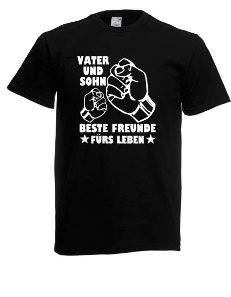 

mens t-shirt father and son isprÃ¼che i fun i funny until 5xl, White;black