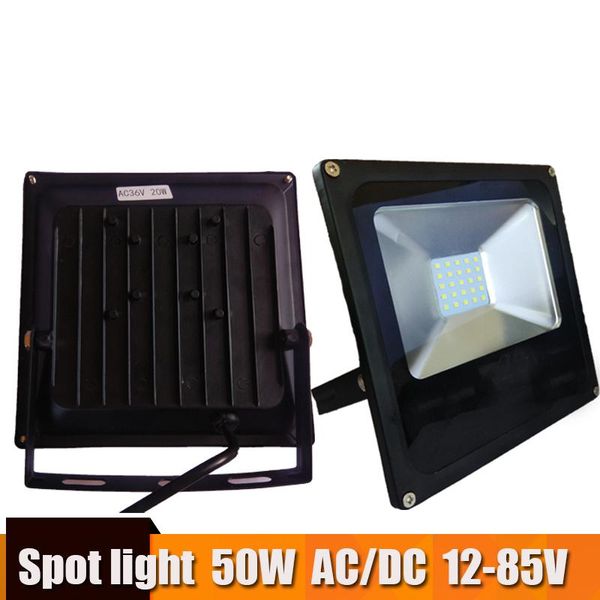 

ultrathin 12 volt led flood light waterproof ip65 50w ac/dc 12-85v spotlight refletor outdoor lighting wall lamp floodlight floodlights