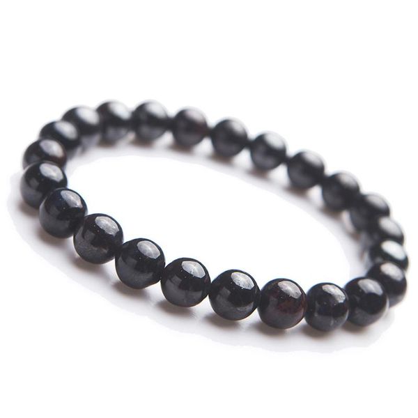 

beaded, strands south africa genuine natural sugilite gems round bead crystal women fashion stretch bracelet 8mm, Black