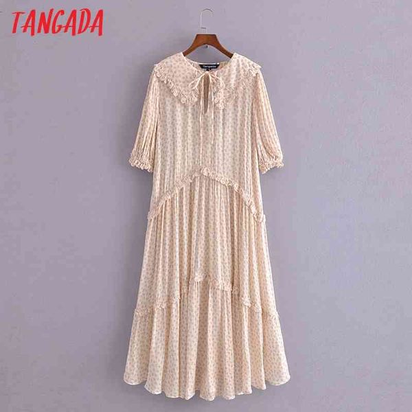 

fashion women flowers print oversized collar long bow vintage ladies maxi dress 3h274 210416, Black;gray