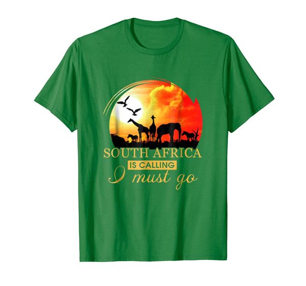 

Funny South Africa Is Calling I Must Go T Shirt, Mainly pictures
