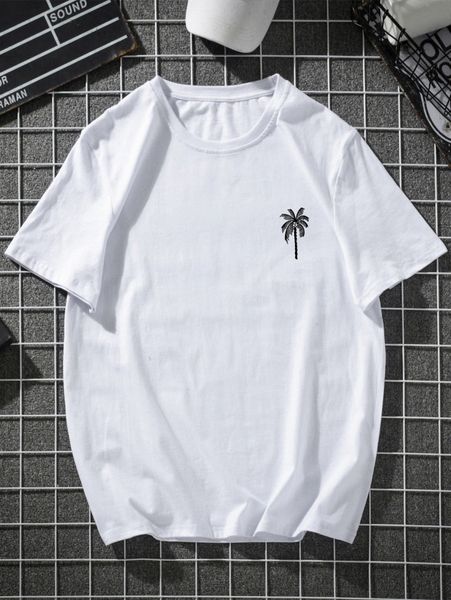 

men tropical print tee r3ry#, White;black