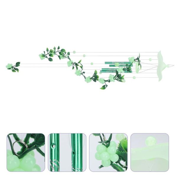 

decorative objects & figurines 1pc luminous wind chime balcony hanging decor scene adornment bell ornament