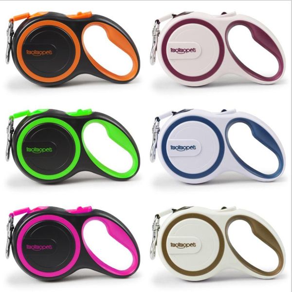 

dog collars & leashes 3/5m leash automatic retractable pets cat puppy lead traction rope dogs training pet supplies
