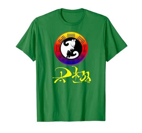 

cat lover yin yang tai chi cute i love my zen kittens shirt, White;black