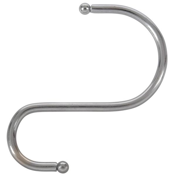 

robe hooks -80mm workshop home metal spherical extremity hook s shape 5 pcs