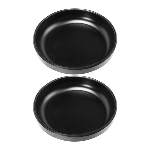 

dishes & plates 2pcs melamine round plate tray dinner sushi steak fish