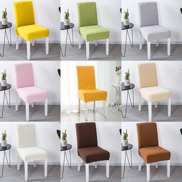 

chair covers polyester solid color high back living room desk seat protector slipcovers dining el banquet wedding