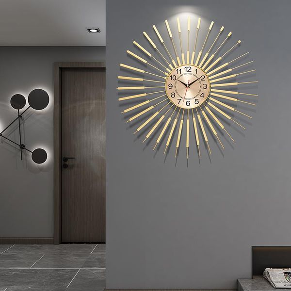 

wall clocks european style clock wrought iron fashion creativity bedroom silent personality duvar saati home decoration eb5wc