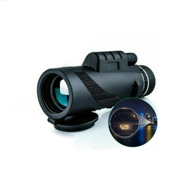 

telescope & binoculars tripod monocular 80x100 hd eyepiece focusing bak4 roof prism for day and night traveling hunting camping hand strap