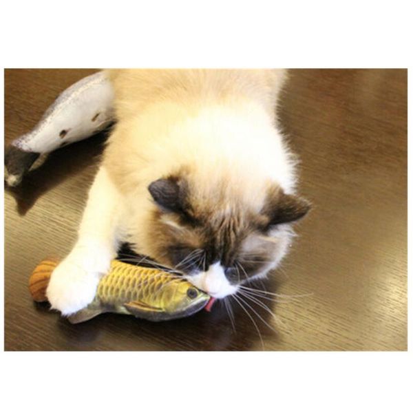 

cat toys faroot catnip for cats simulation fish plush pet chew toy pillow