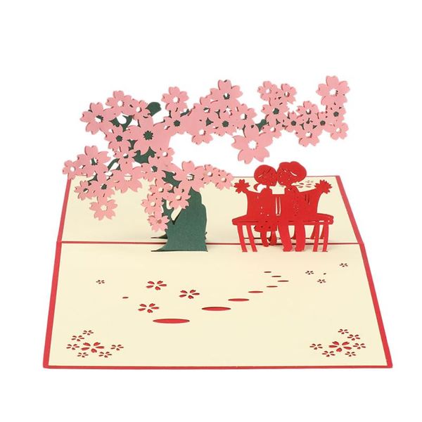 

greeting cards handmade gift custom with envelope happy birthday postcard valentine's day present up laser cut multi-styl