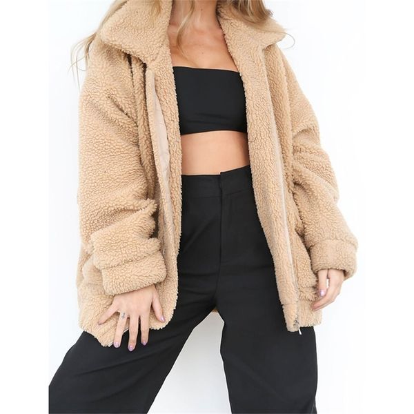 

women coat winter long sleeve oversized loose knitted jumper cardigan outwear coats fashion women clothes 210518, Black;brown