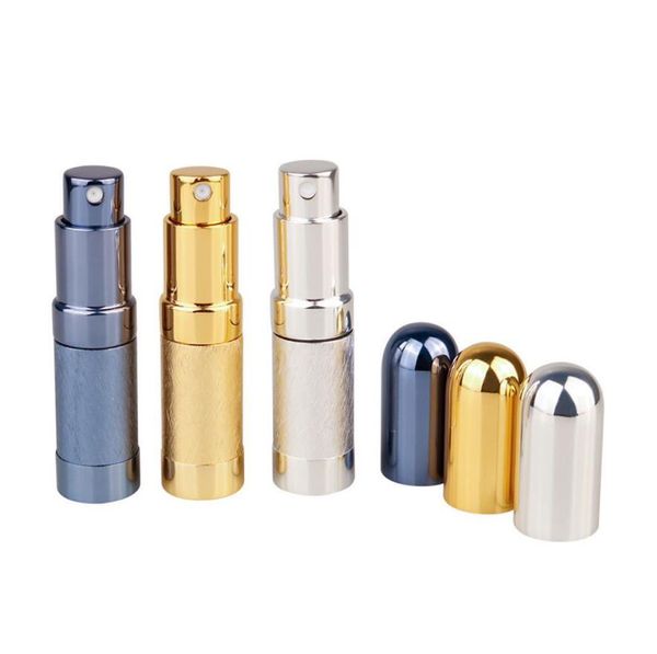 Bullet Bulk Bottiglia di profumo Spray Tubo di alluminio Bottiglie vuote Articoli per feste Cosmetici Mini fodera in vetro portatile 6ml YL580